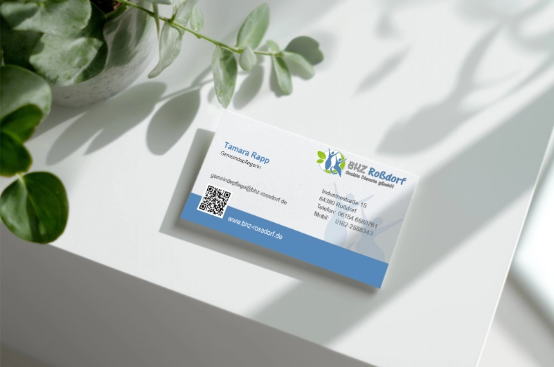 Visitenkarten BHZ – smartline Printgestaltung