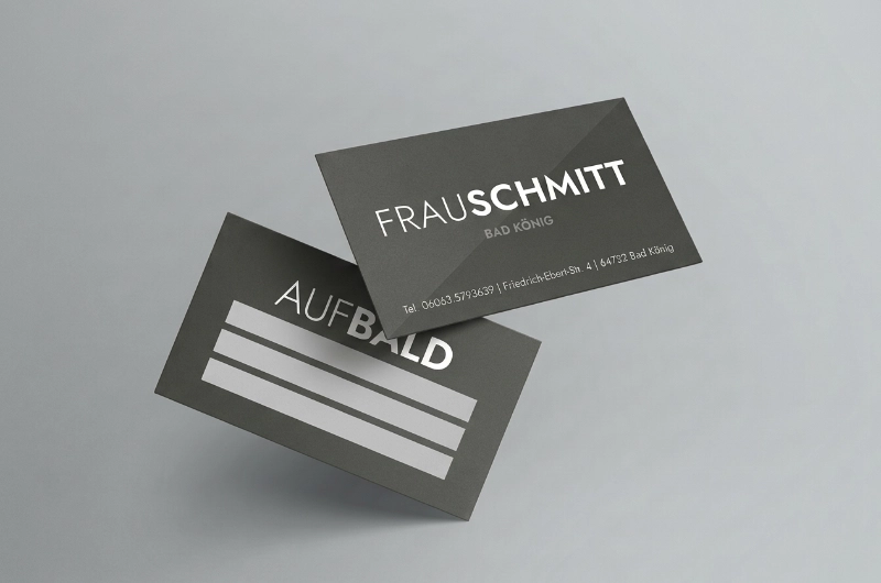 Visitenkarten – smartline Printgestaltung Odenwald