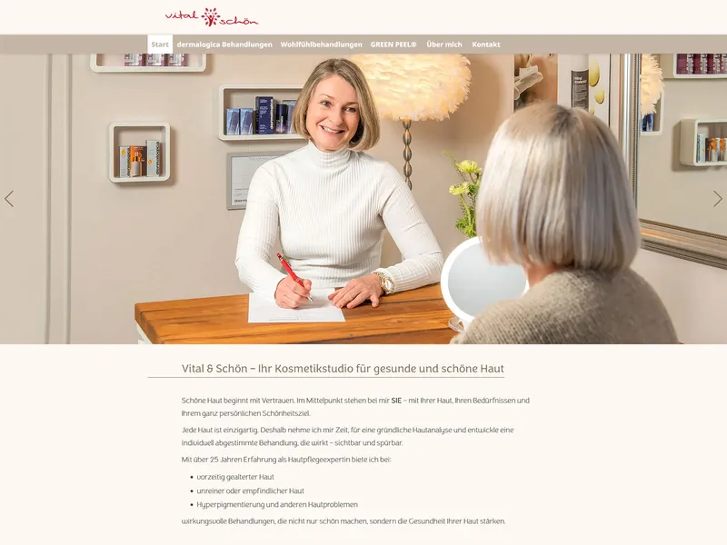 Vital & Schön · Kosmetik – Webdesign smartline Odenwald