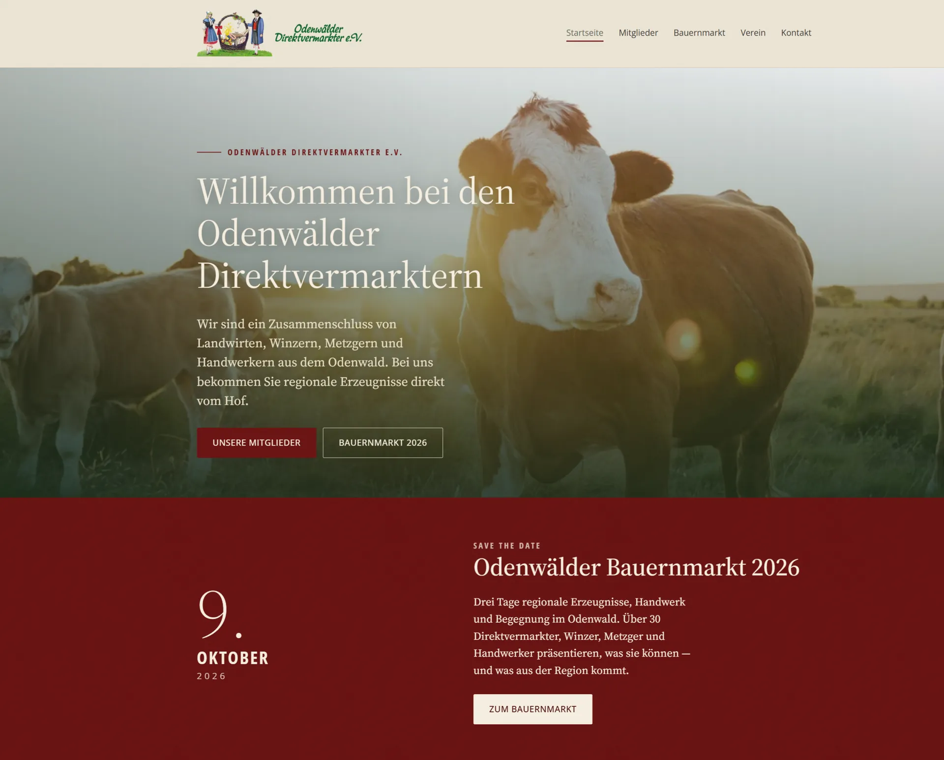 Odenwälder Direktvermarkter · Regional – Webdesign smartline Odenwald