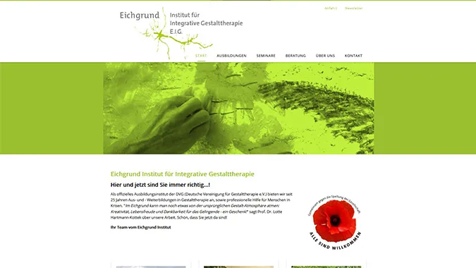 Eichgrund · Gestalttherapie – Webdesign smartline Odenwald