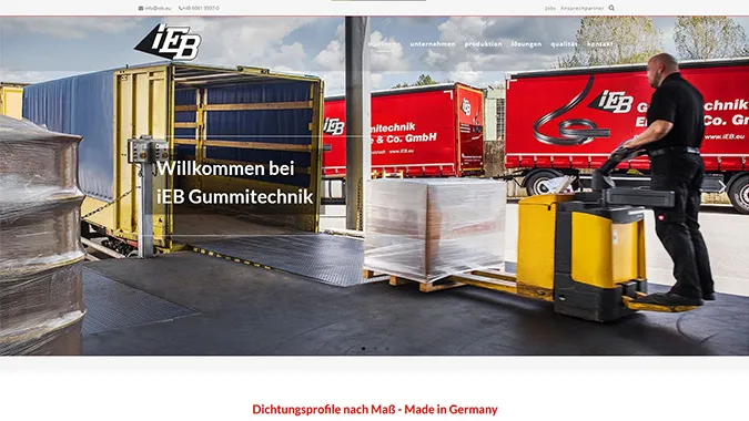 ieb · Ingenieurbüro – Webdesign smartline Odenwald