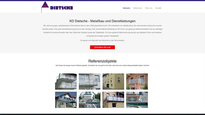 KD Dietsche · Metallbau – Webdesign smartline Odenwald