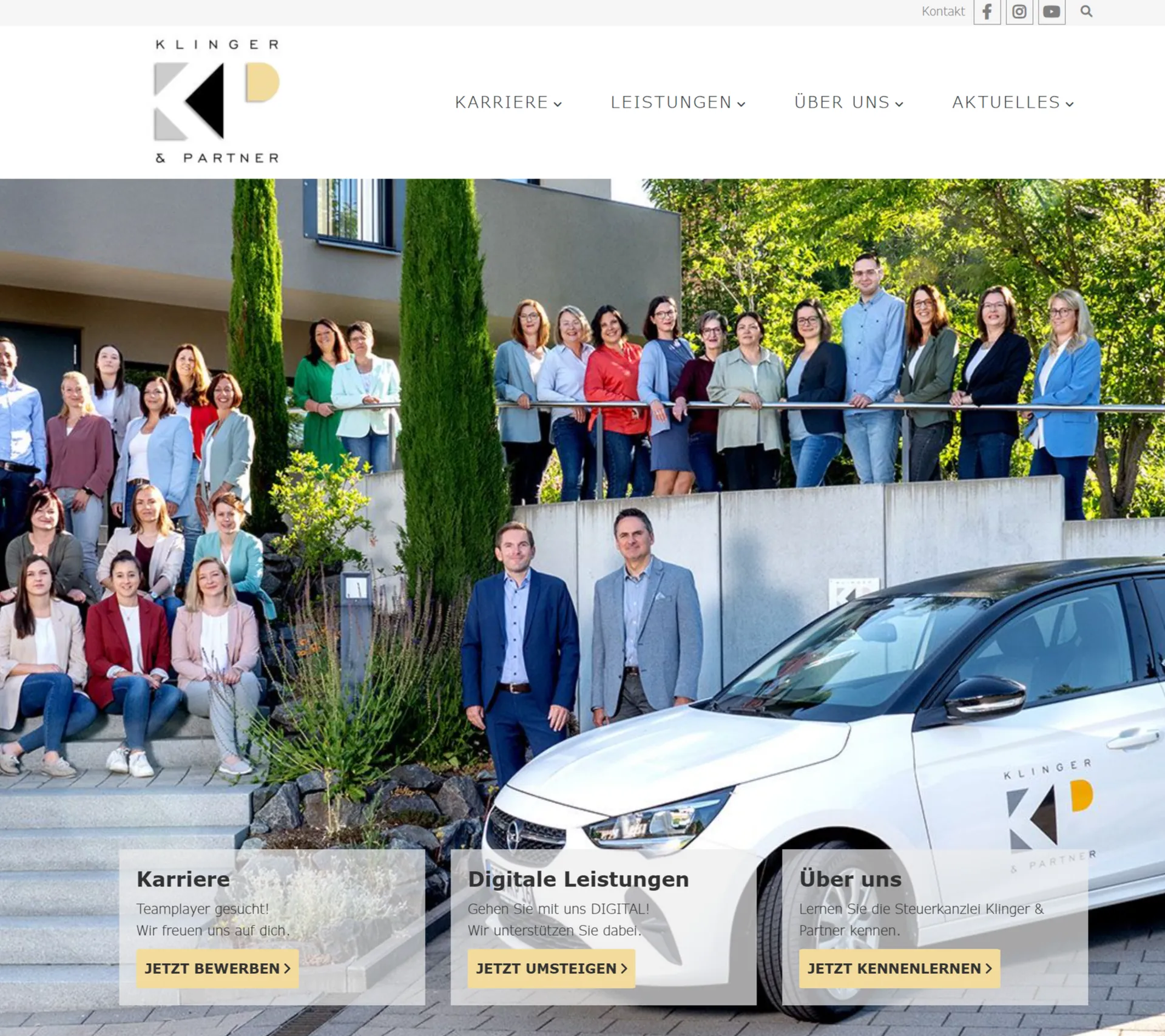 Klinger & Partner · Steuerberatung – Webdesign smartline Odenwald