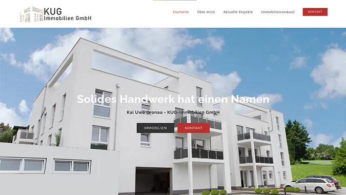 KuG Immobilien – Webdesign smartline Odenwald