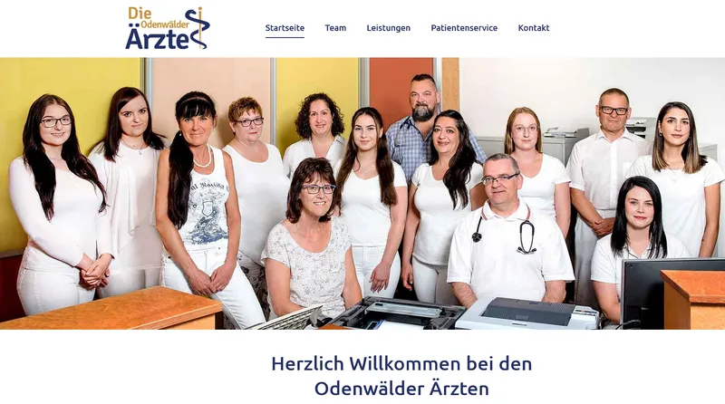 Odenwälder Ärzte · Medizin – Webdesign smartline Odenwald