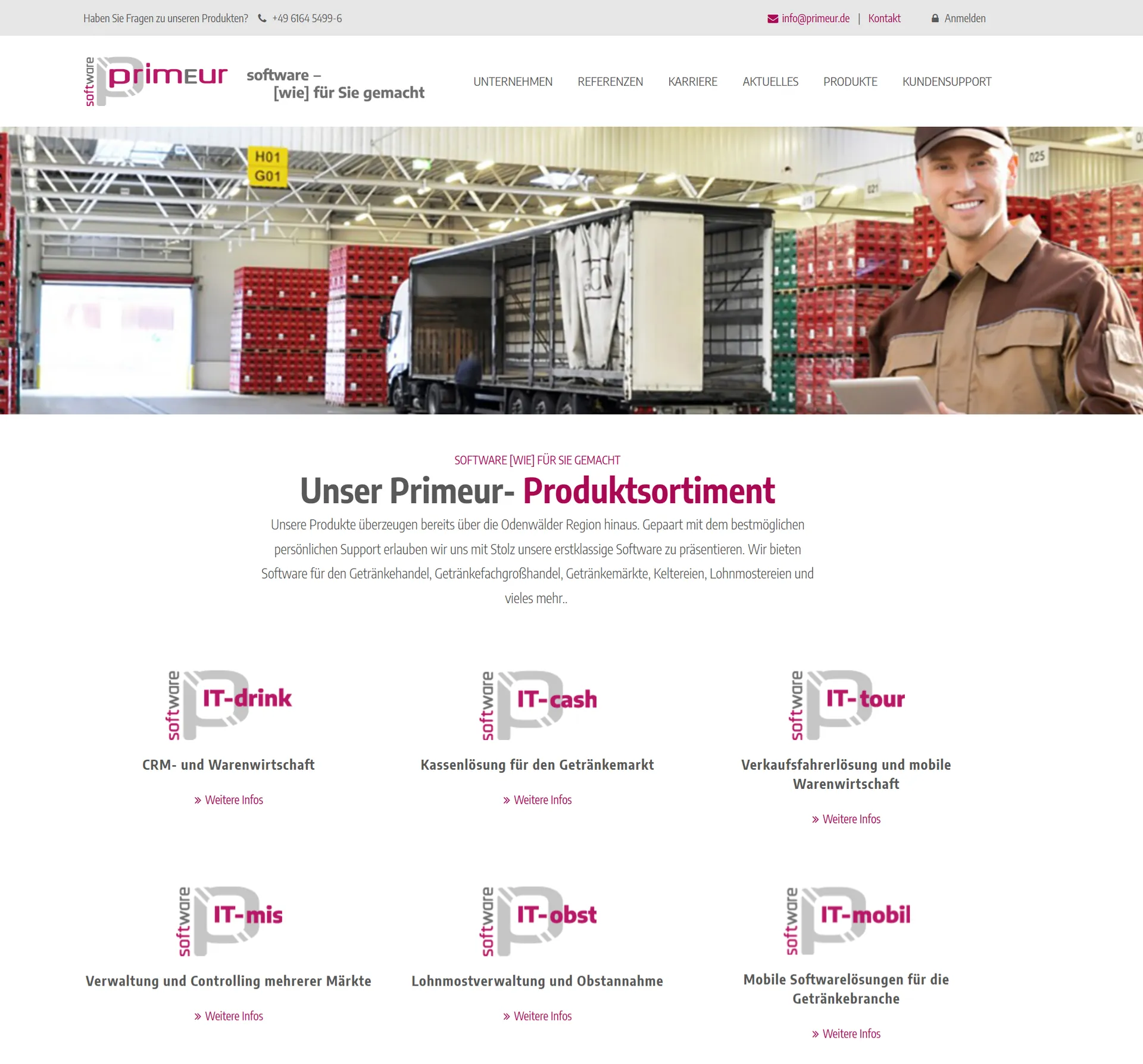 Primeur · IT-Consulting – Webdesign smartline Odenwald