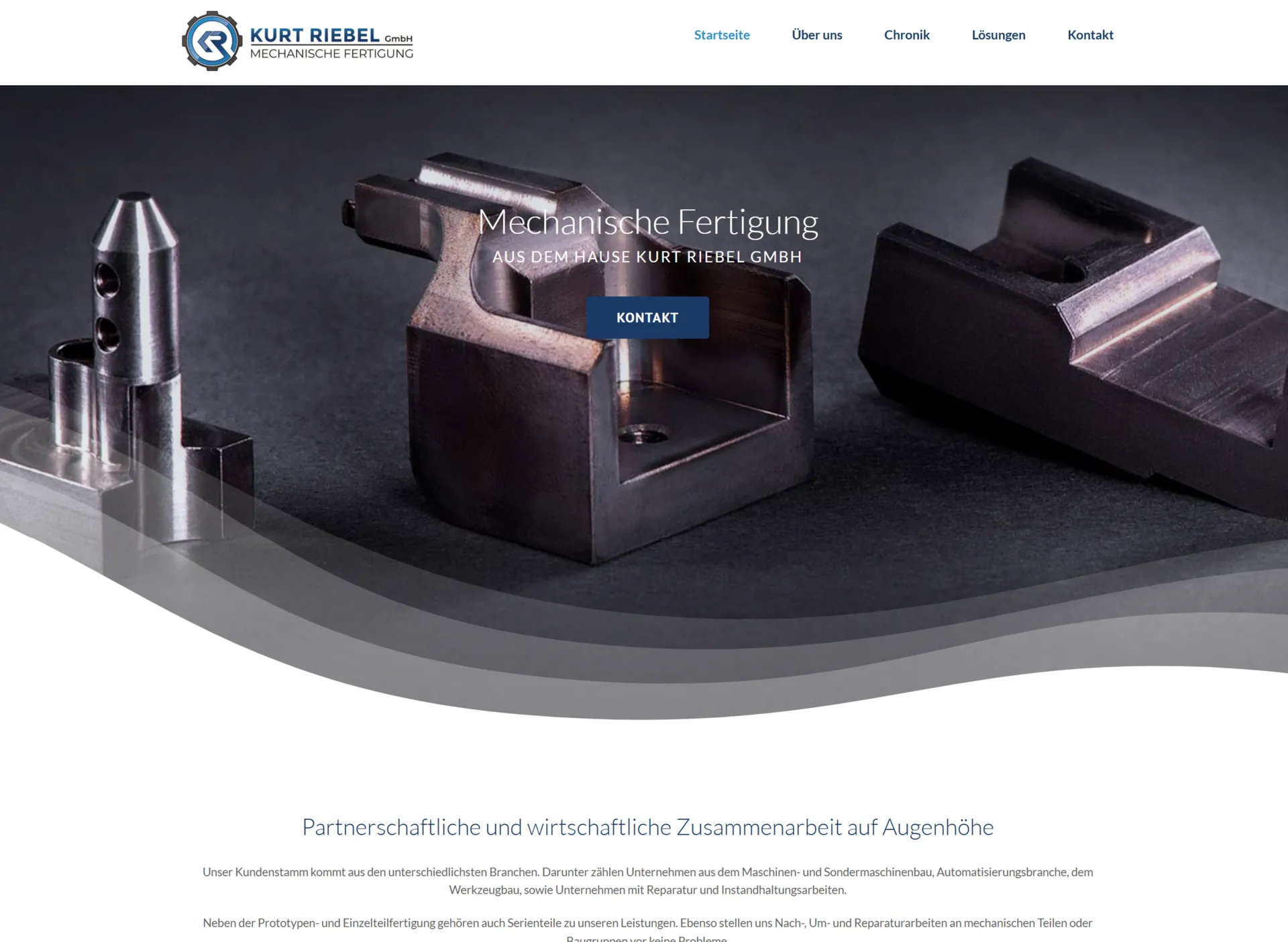 Riebel · Fertigung – Webdesign smartline Odenwald