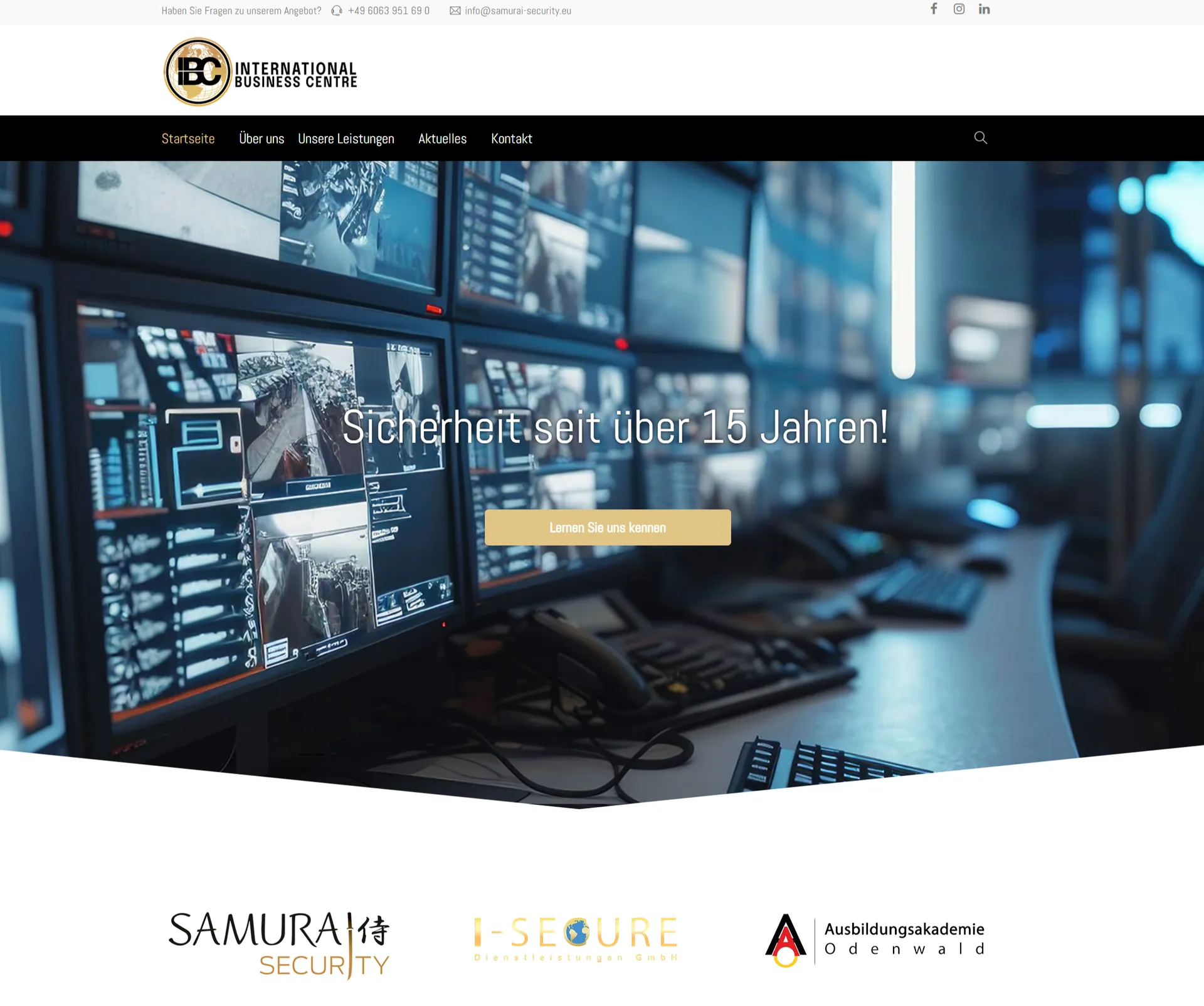 Samurai Security · IT-Sicherheit – Webdesign smartline Odenwald