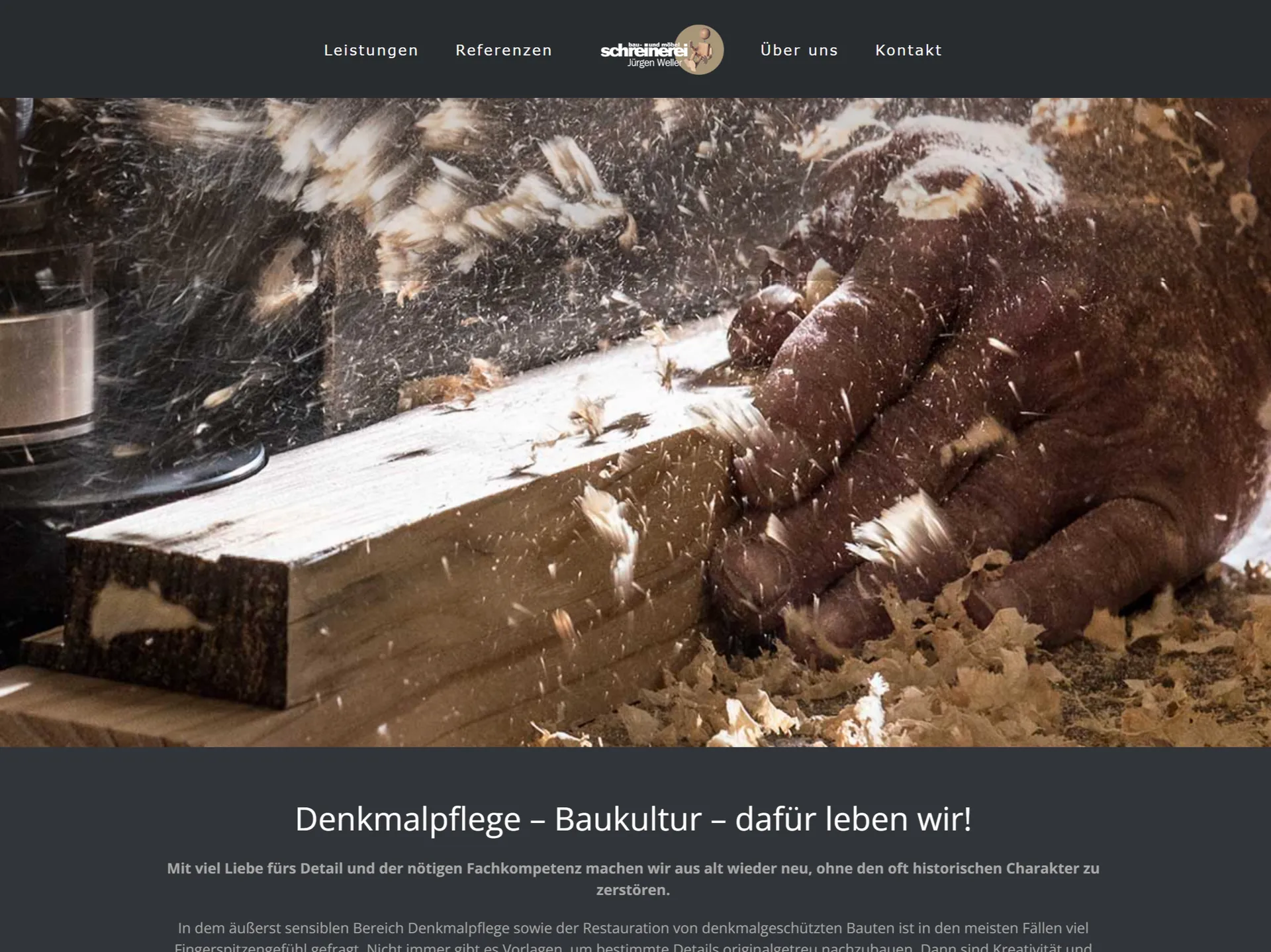 Schreinerei Weller · Handwerk – Webdesign smartline Odenwald